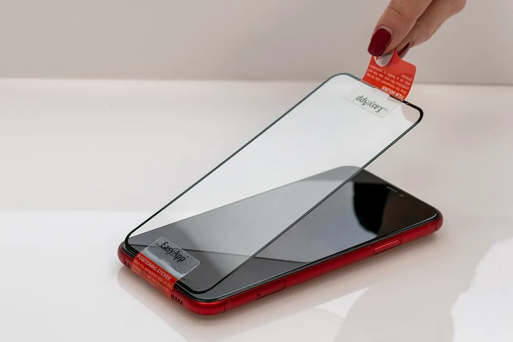 Szkło hartowane MyScreen Diamond Glass z czarną ramką do iPhone 15 Pro Max